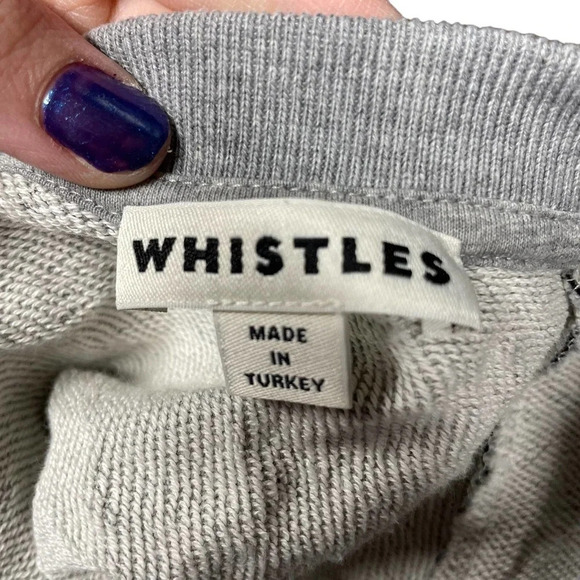 Whistles‎ Cheetah Flocked Sweatshirt Grey Marl Size XS - Picture 7 of 9